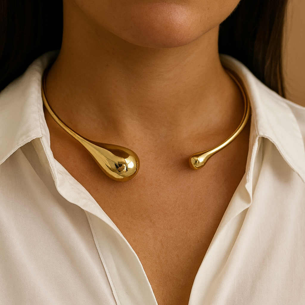 Luna Drop Collar Necklace