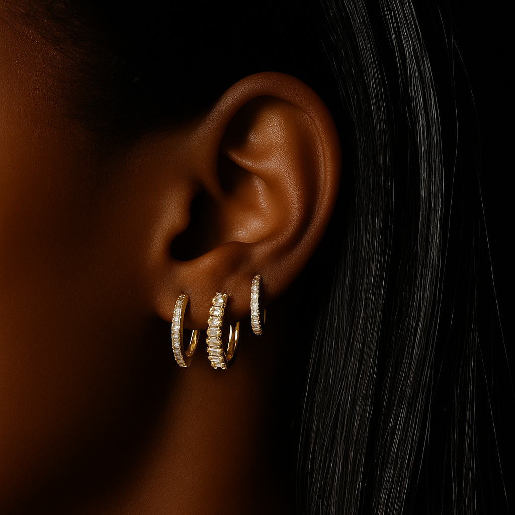 The Celeste Trio Earrings