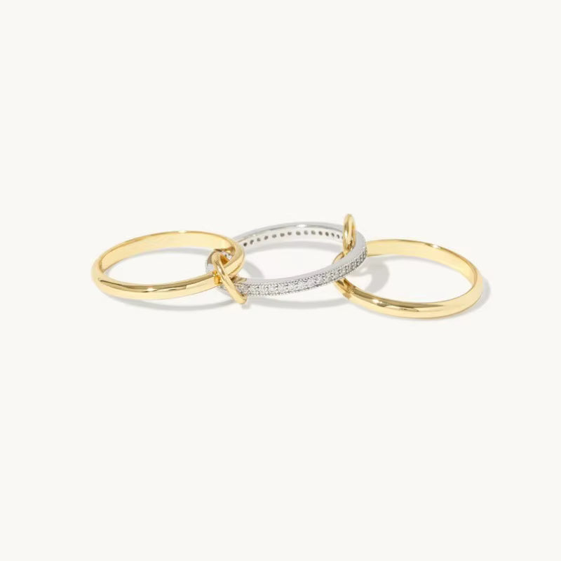 The Radiant Link Ring Set