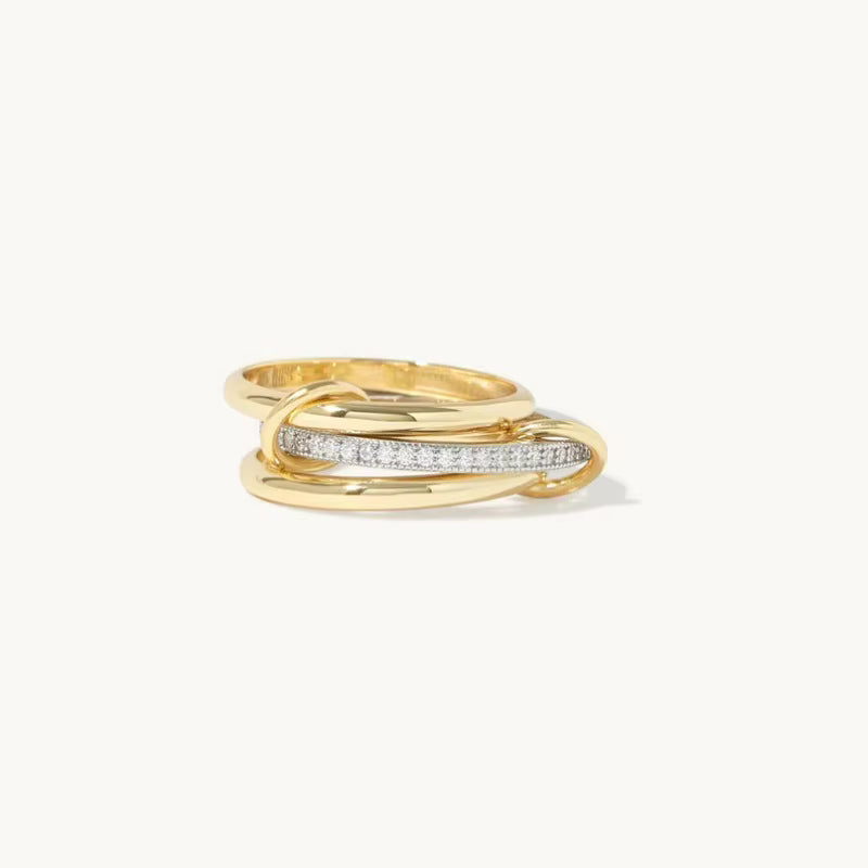 The Radiant Link Ring Set