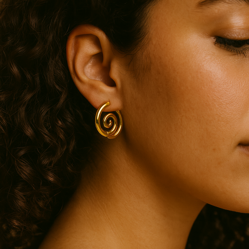 Solara Spiral Earrings