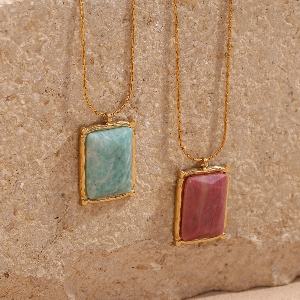 Luna Aura Gemstone Necklace