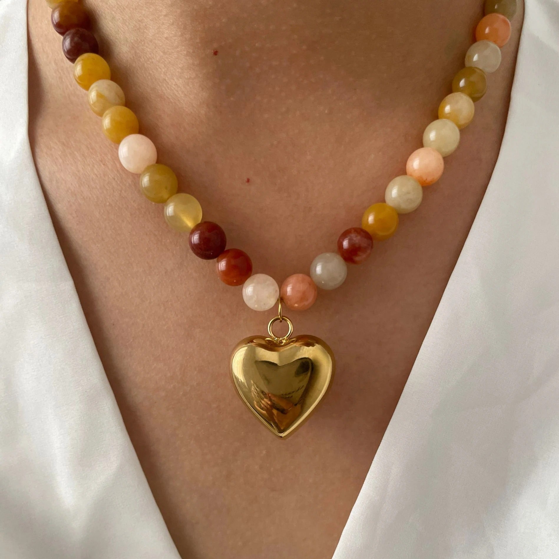 The Golden Heart Harmony Necklace