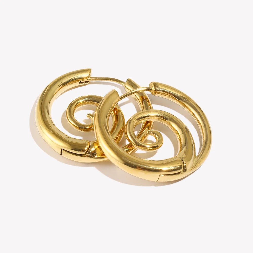 Solara Spiral Earrings