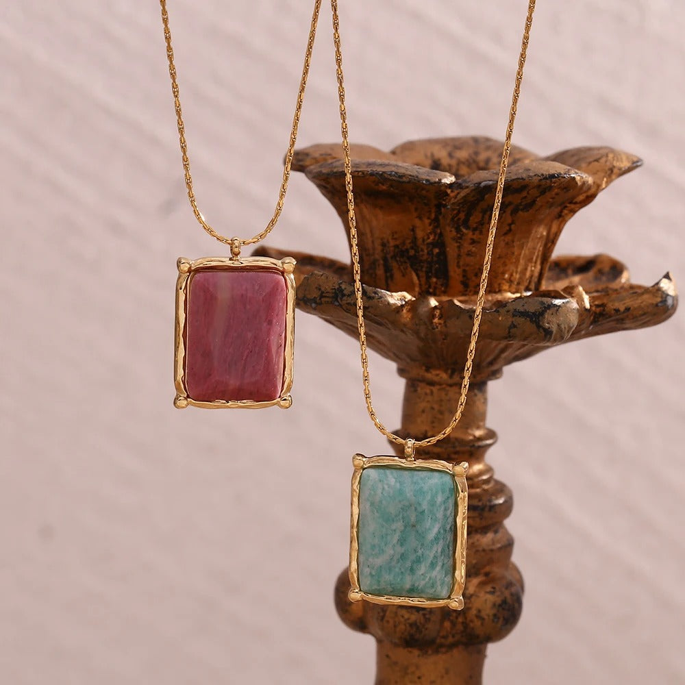 Luna Aura Gemstone Necklace
