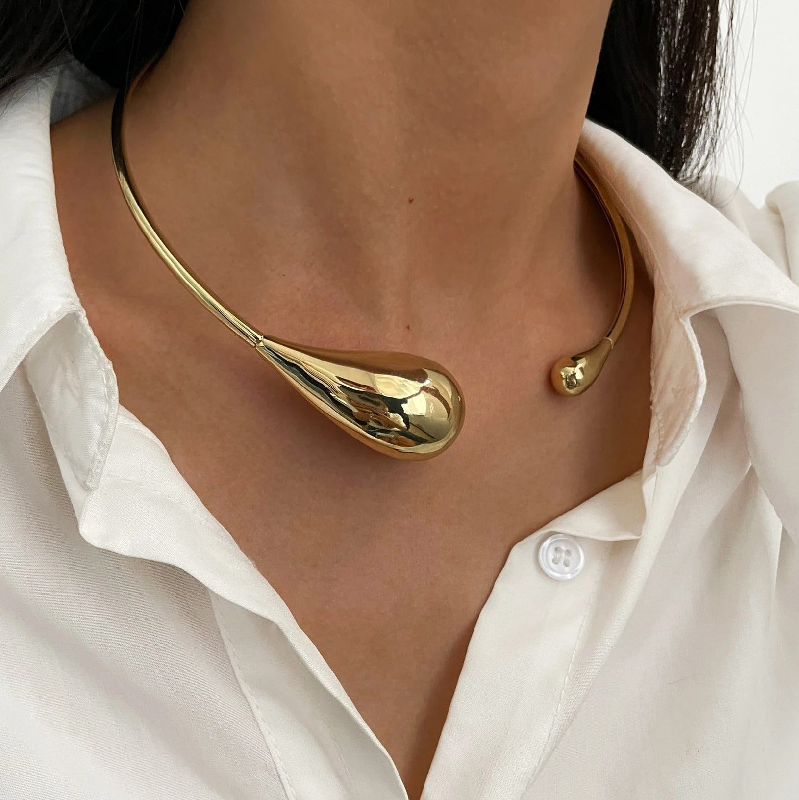 Luna Drop Collar Necklace