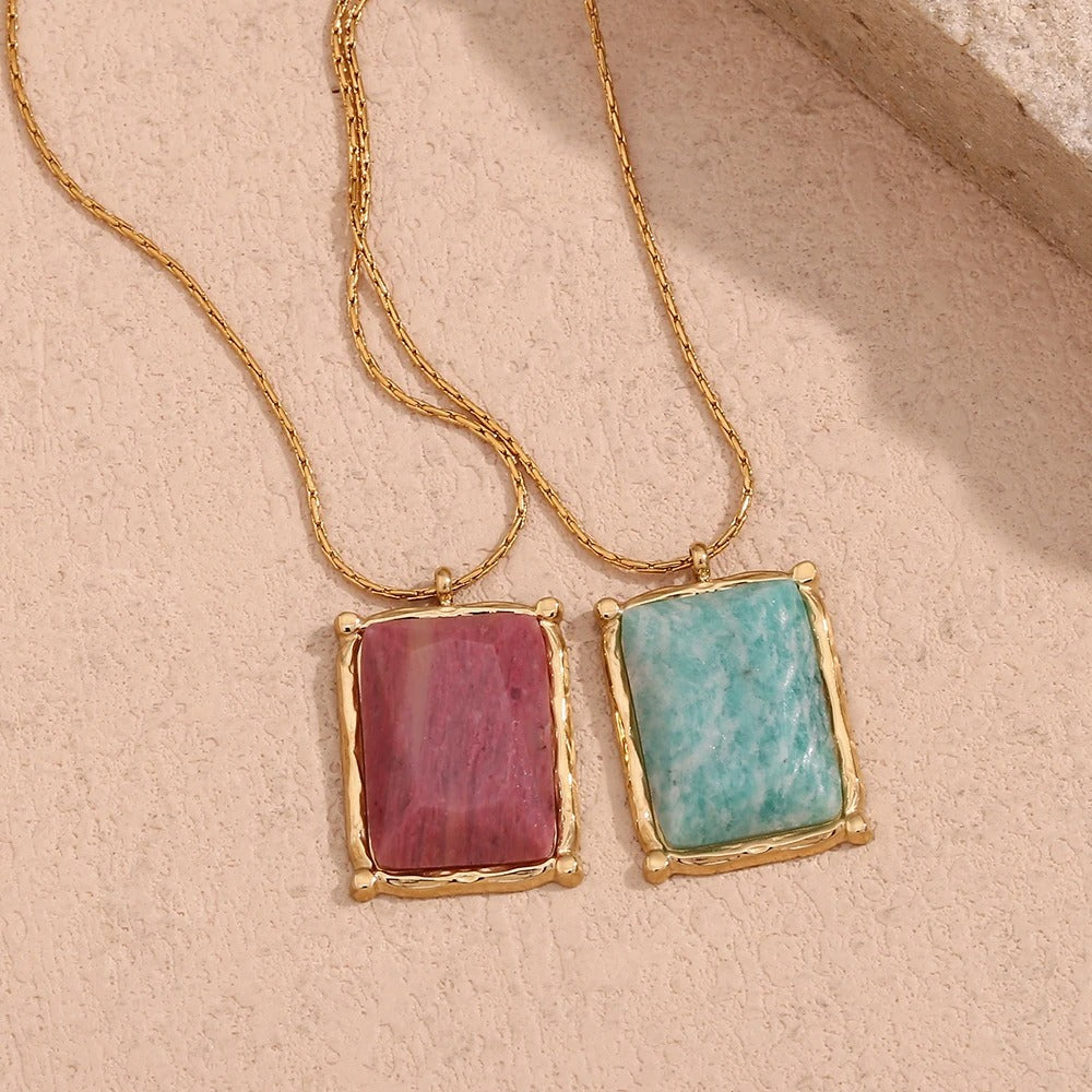 Luna Aura Gemstone Necklace