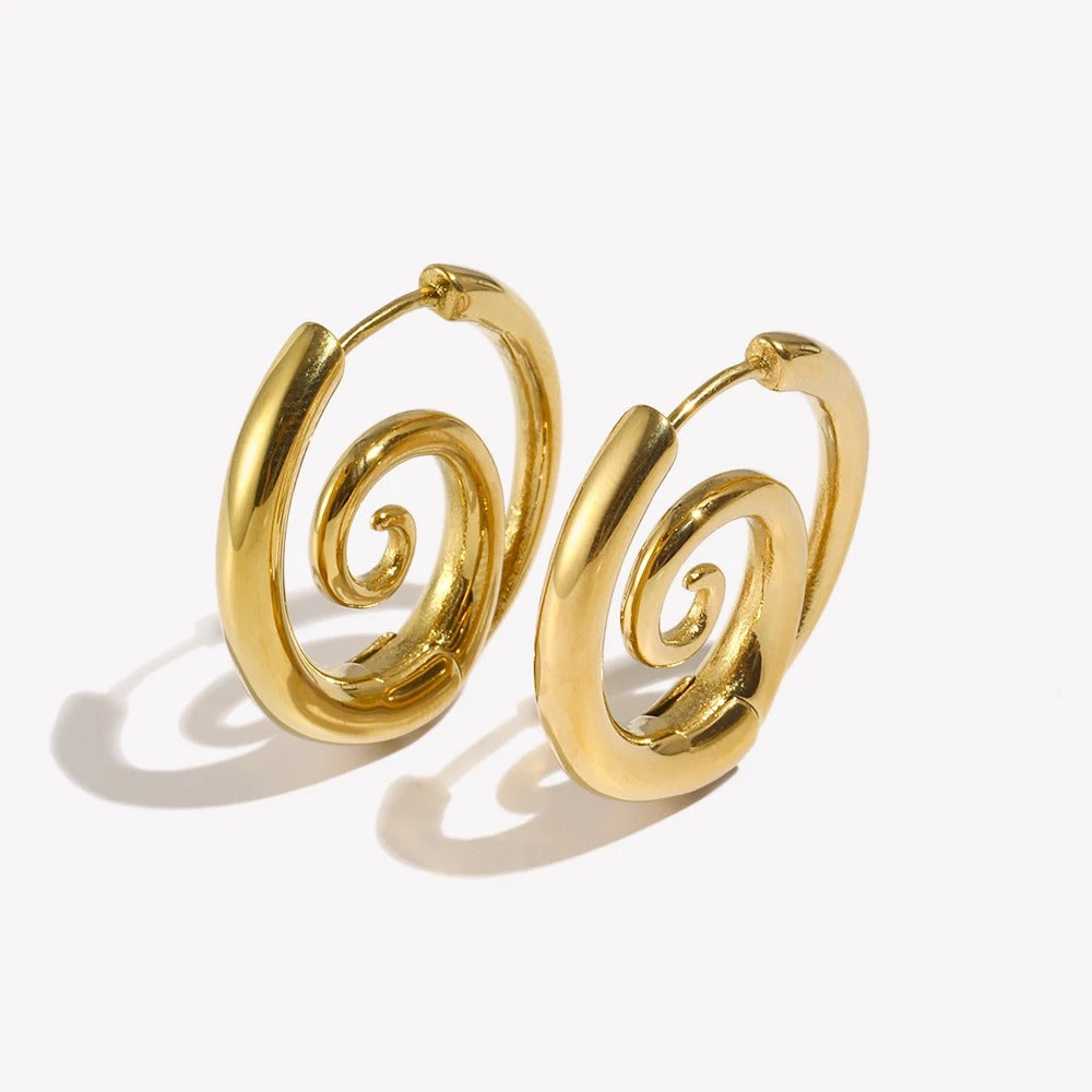 Solara Spiral Earrings