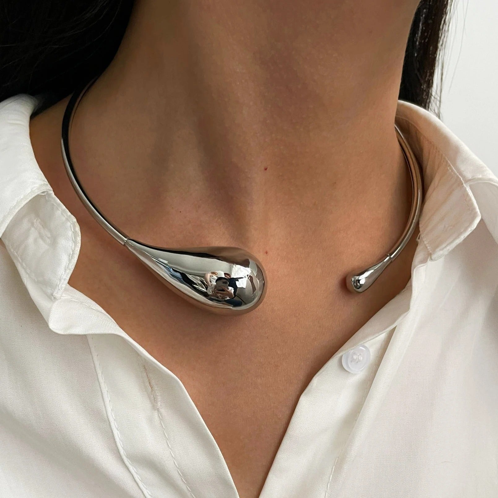 Luna Drop Collar Necklace