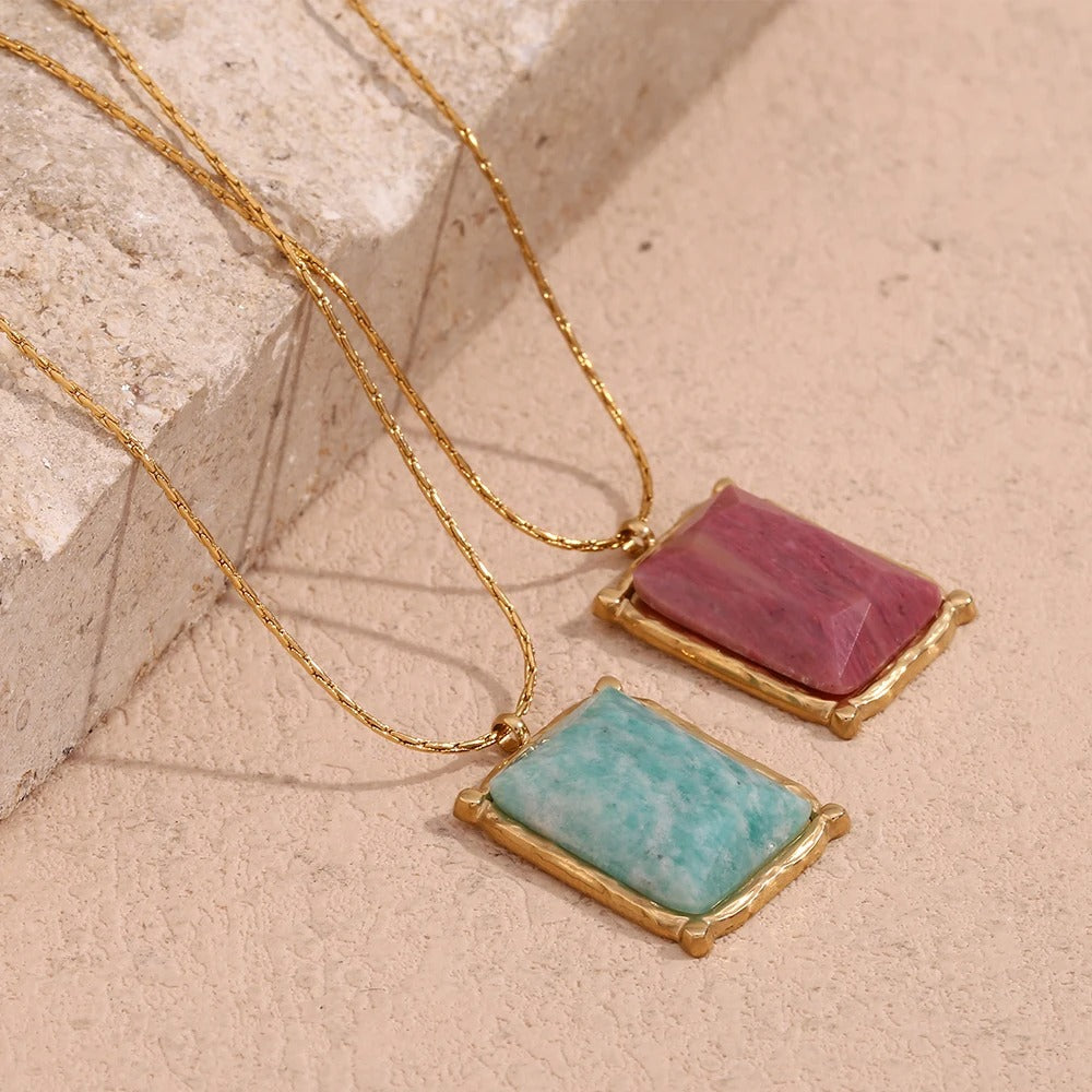 Luna Aura Gemstone Necklace