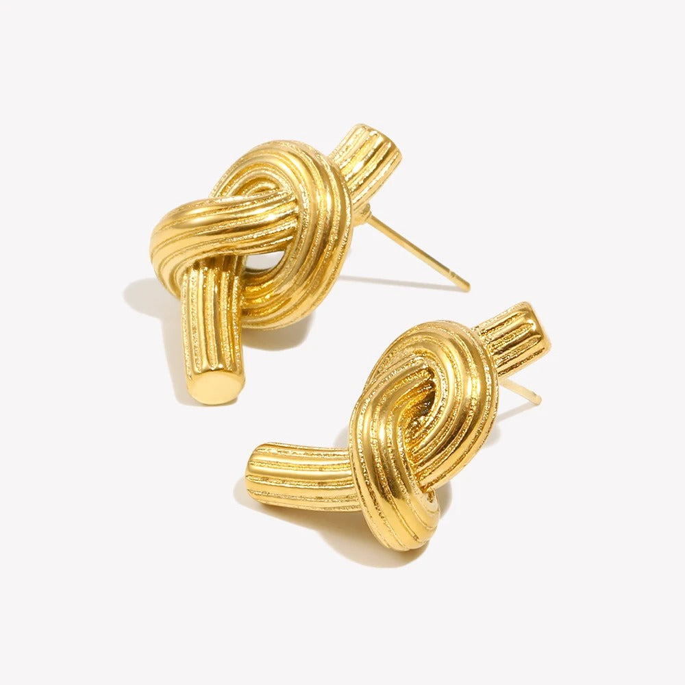 Golden Knot Earrings