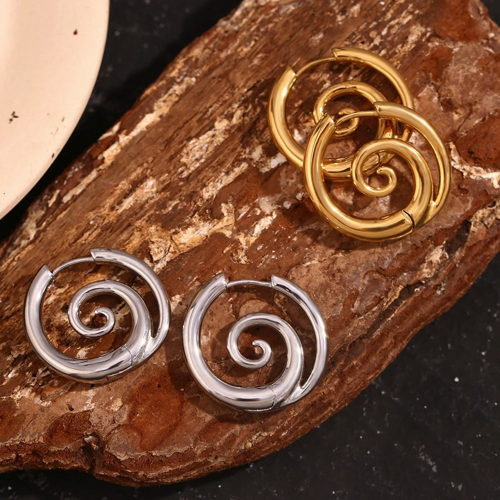 Solara Spiral Earrings