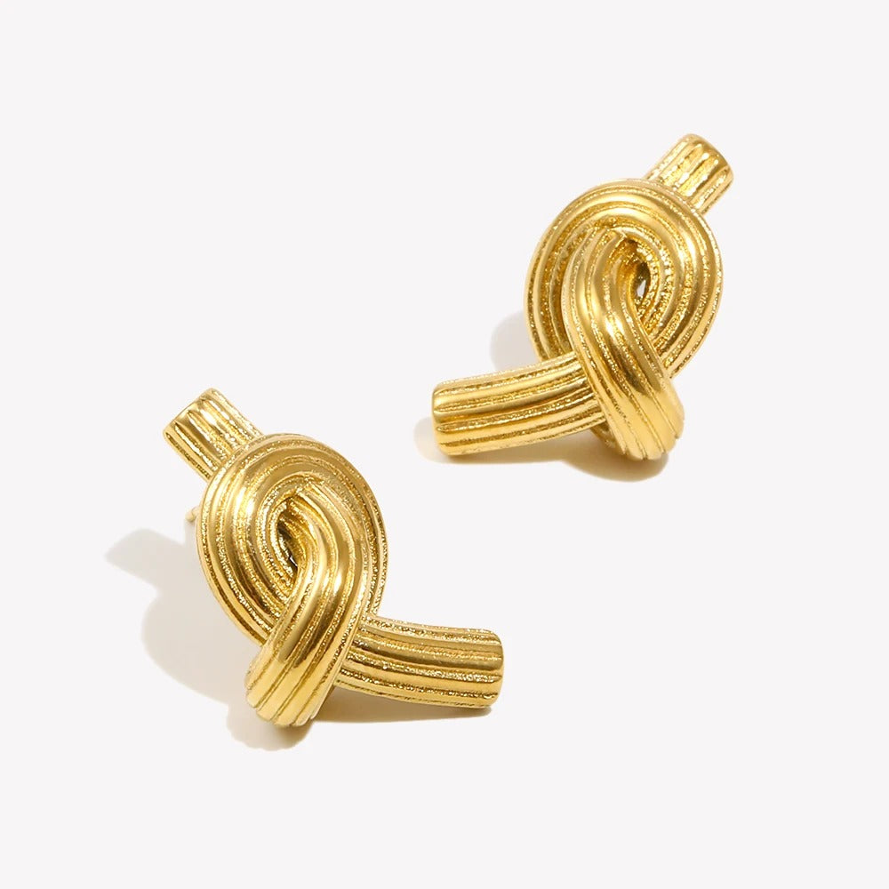 Golden Knot Earrings
